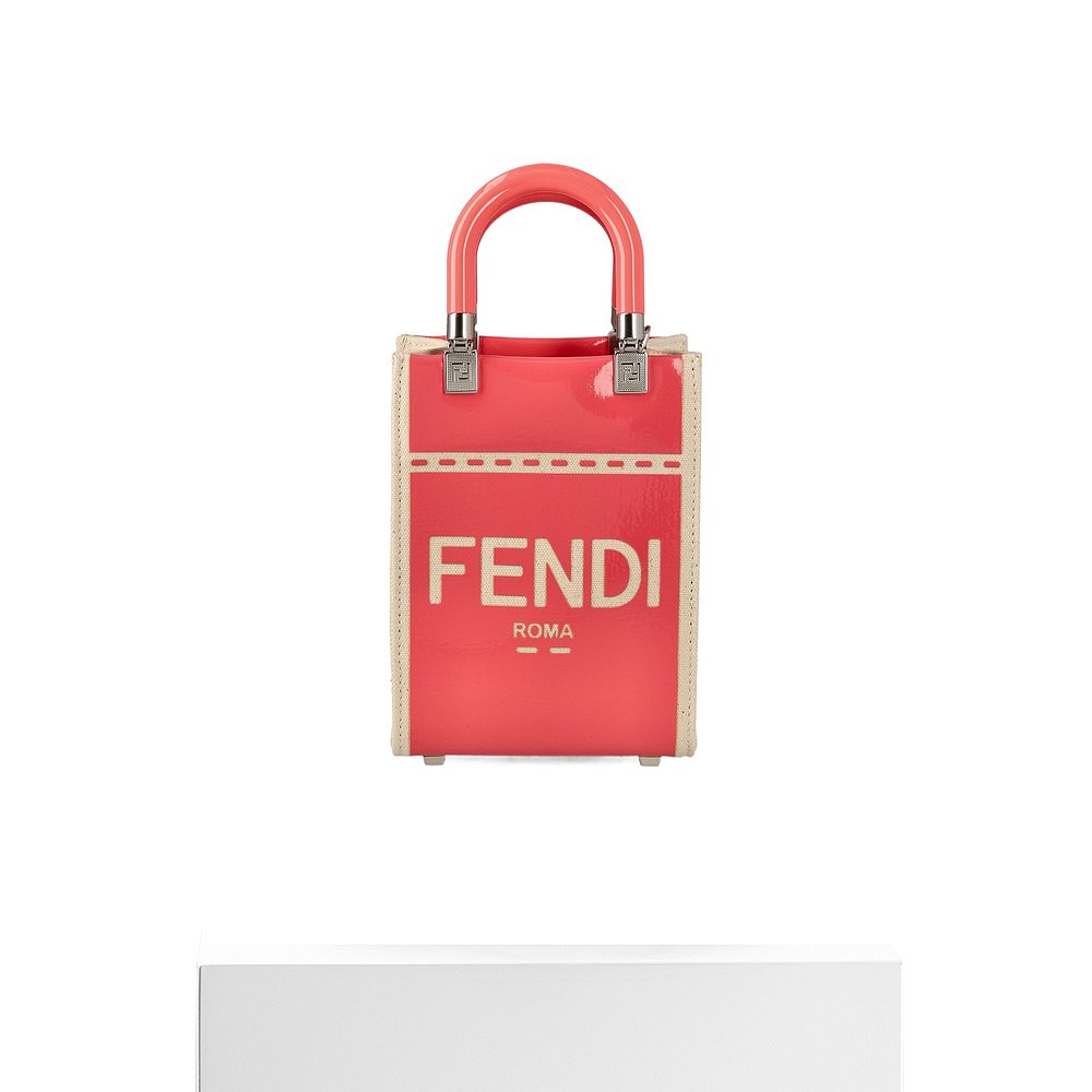 香港直邮潮奢 Fendi 芬迪 女士徽标单肩包 - 图3