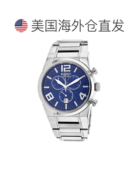 自营Roberto Bianci Men's Rizzo Blue Round 43mm - blue 美国奥