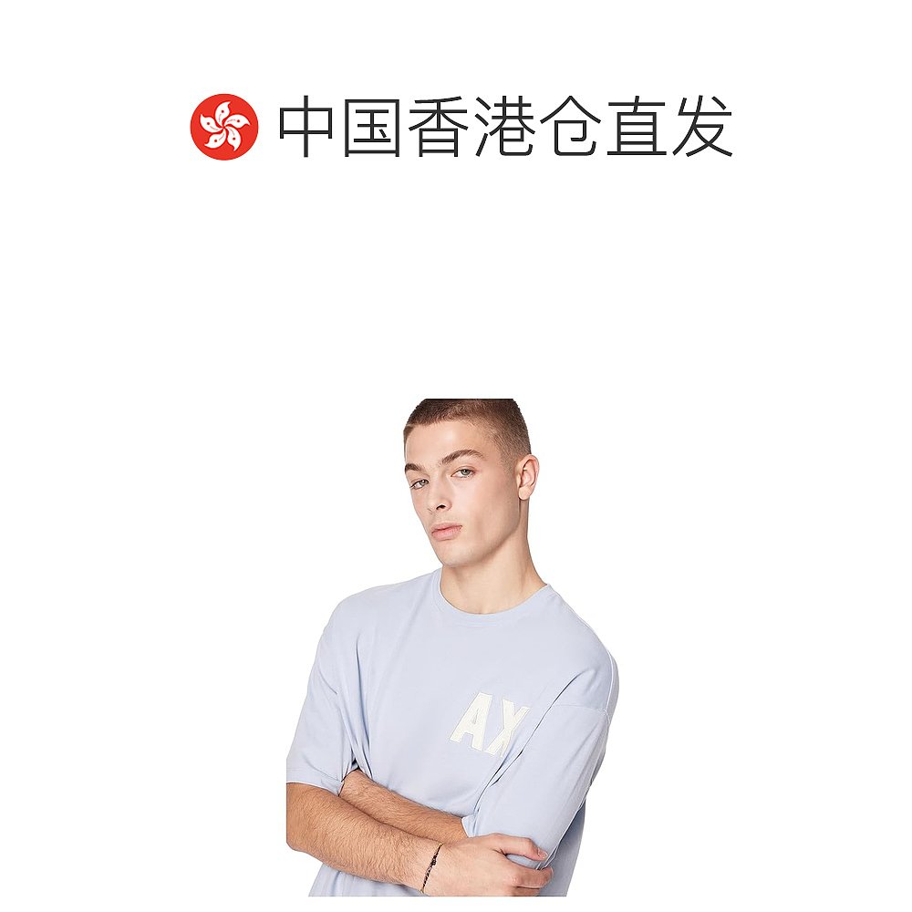 香港直邮潮奢 Armani Exchange 男士Capsule 宽松款T恤 - 图1