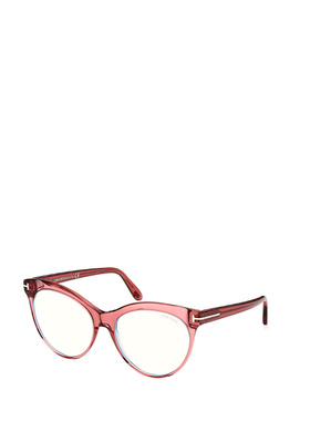 1h可退 TOM FORD 女士眼镜 FT5827B072 SS2025 白色 全框平光镜