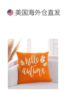 自营 safavieh你好秋天枕头 - 橙色/自然色 美国奥莱直发