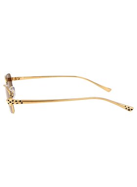 CARTIER 男士太阳镜 CT0473S001 SS2024 黑色 logo标识太阳镜