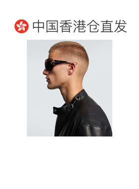 香港直邮Gucci 古驰 男士 Sign 防护罩太阳眼镜 black黑色 舒适时