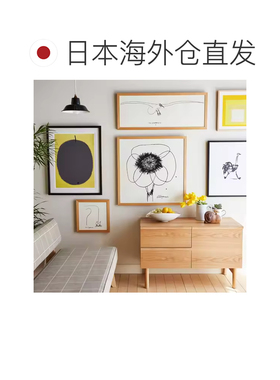 日本直邮IDEIE 艺术海报 毕加索 鸵鸟 黑色画框