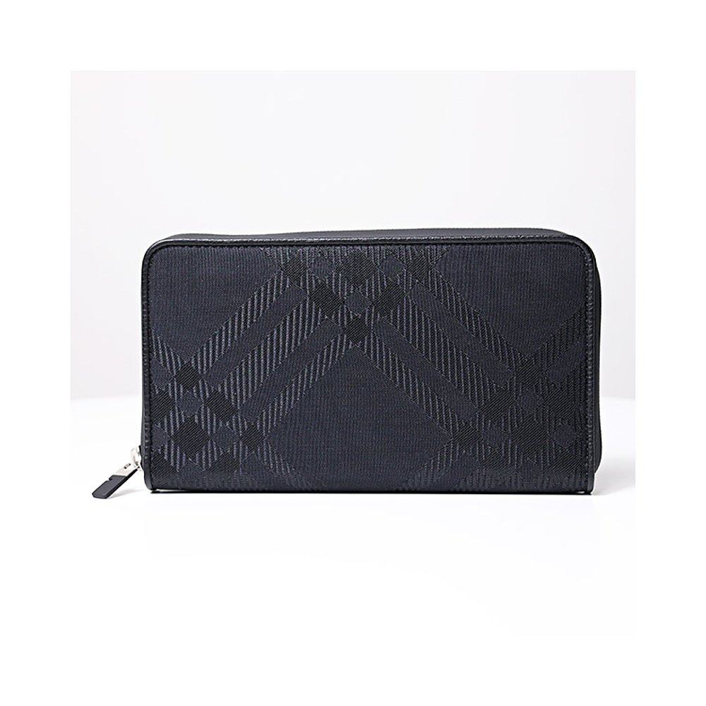 日本直邮Burberry 大号格纹提花拉链钱包 长钱包带零钱包圆形拉链,淘宝优惠券,粉丝福利购,淘宝优惠卷