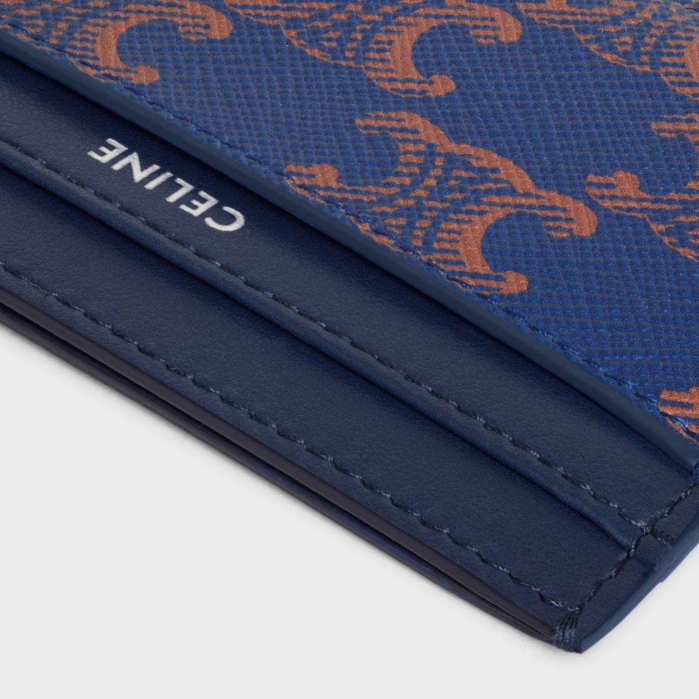 香港直邮CELINE 男士钱包 10N762V6807QJ SS2026 蓝色 凯旋帆布和,淘宝优惠券,粉丝福利购,淘宝优惠卷