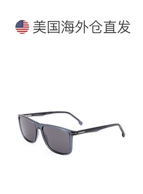 自营 Carrera男式57毫米灰色太阳镜-蓝色 美国奥莱直发户外边框