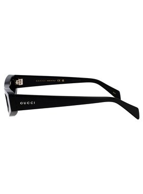 GUCCI 女士眼镜 GG1779S001 SS2025 黑色 几何框太阳镜