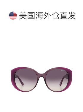 自营Chopard Purple Gradient Oval Ladies Sunglasses SCH188S 0