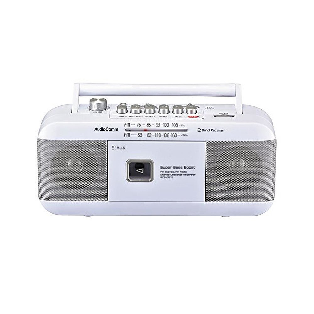 【日本直邮】OHM收音机录音机 RCS-351Z白色户外安全措施和-图0