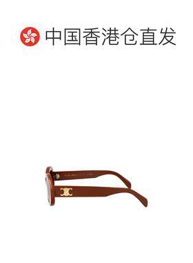 香港直邮CELINE 男士太阳镜 CL40194U45E CO 棕色 几何框太阳镜