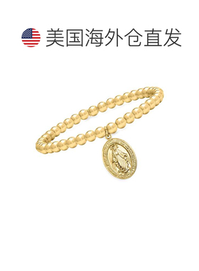 自营Ross-Simons Italian 18kt Gold Over Sterling Miraculous M