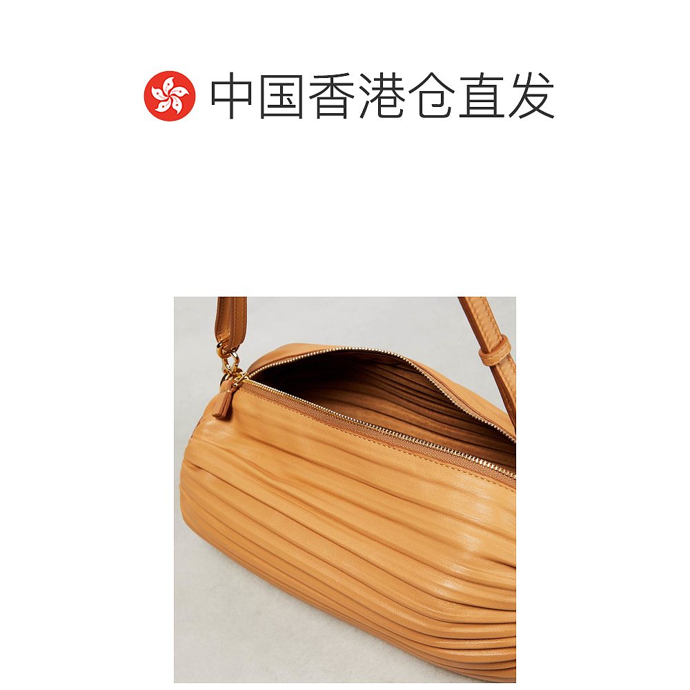 香港直邮潮奢 LOEWE 罗意威 女士Bracelet pleated leather shoul - 图1