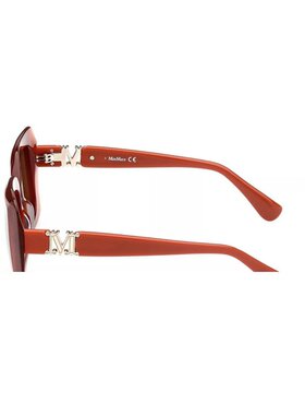 max mara【美国奥莱】直发 MaxMara MM0030方形太阳镜-橙棕色