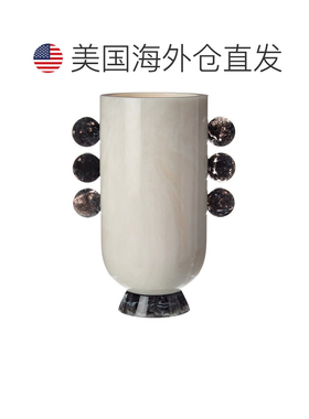 自营Jonathan Adler Como圆盘Urn花瓶-黑色 美国奥莱直发