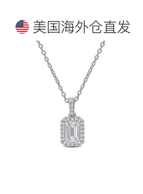 自营mimi & maxCreated Forever Lab-Grown Diamond Halo Necklac