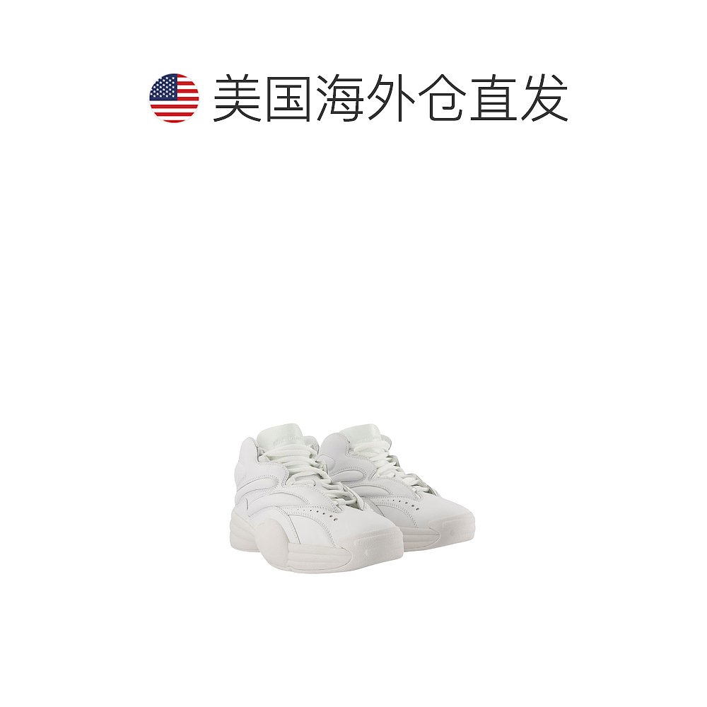 Aw Hoop 运动鞋 - Alexander Wang - 皮革 - 白色 - 白色 【美国 - 图1