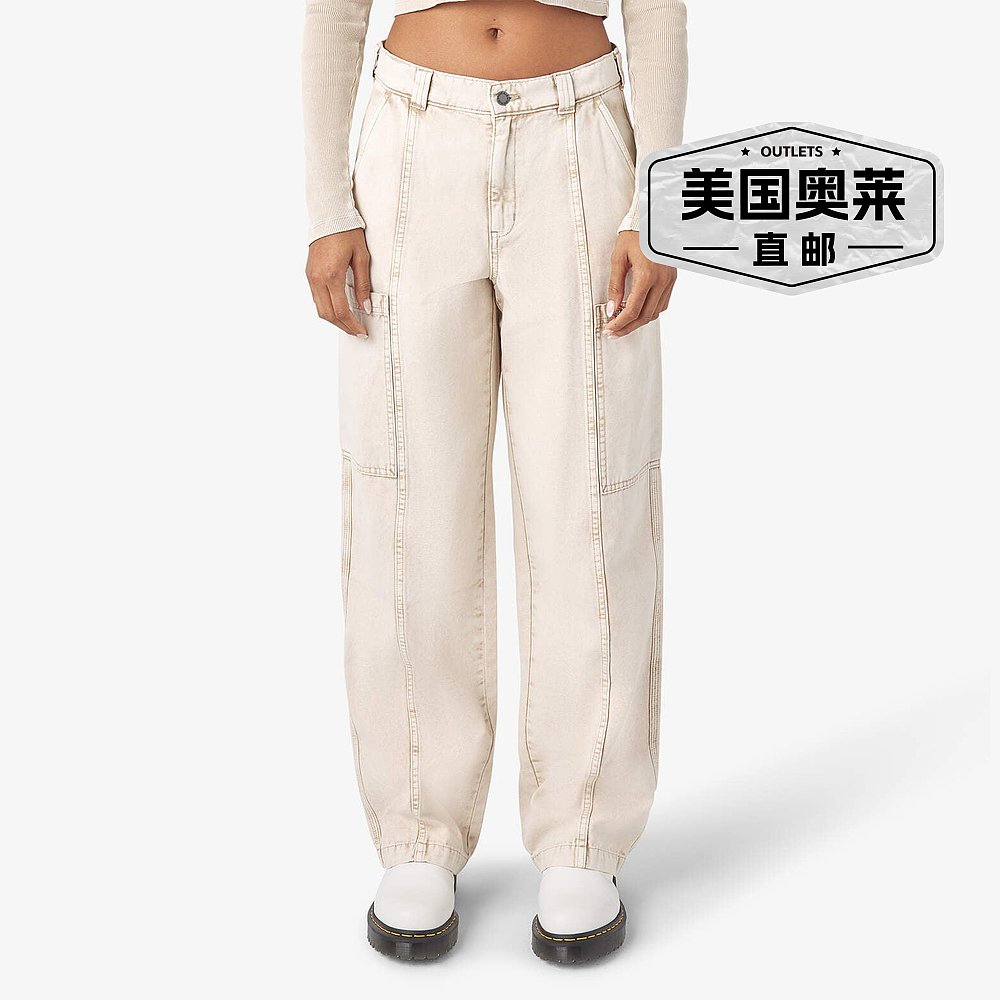 Dickies 女式 Newington 工装裤 - 砂岩套染酸洗 (awa) 【美国奥 - 图0