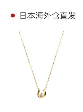 日本直邮Vendome Aoyama新款10K黄金钻石人气款马蹄项链AJVN14604