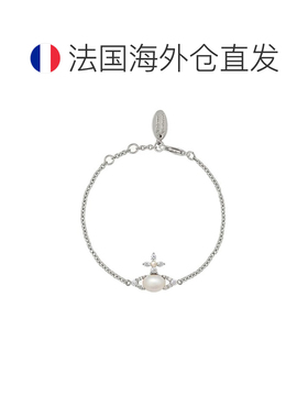 自营欧洲直邮西太后 女士银色球体剪影黄铜手链