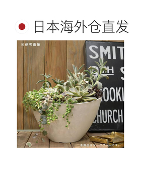 日本直邮Richell Design 花盆 Botany Barcaball 25 型 深灰
