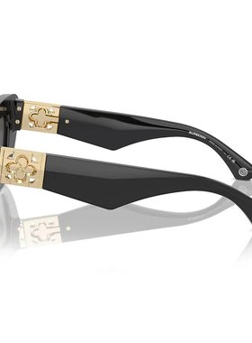 BURBERRY 女士太阳镜 BE4421U411287 SS2024 黑色 徽标太阳镜