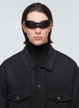 Balenciaga 巴黎世家 男士 椭圆形太阳眼镜 000895