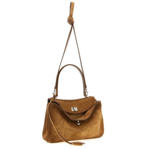 1h可退 欧洲直邮BALENCIAGA 女士斜挎包 7897792AB4G2533 CO 棕色 - 图3