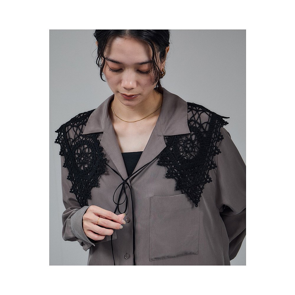 1h可退 日本直邮SALON adam et rope' 女士 刺绣装饰 多用领饰 2W - 图0