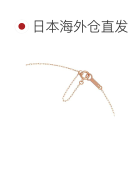 日本直邮4℃ K10玫瑰金项链 粉色