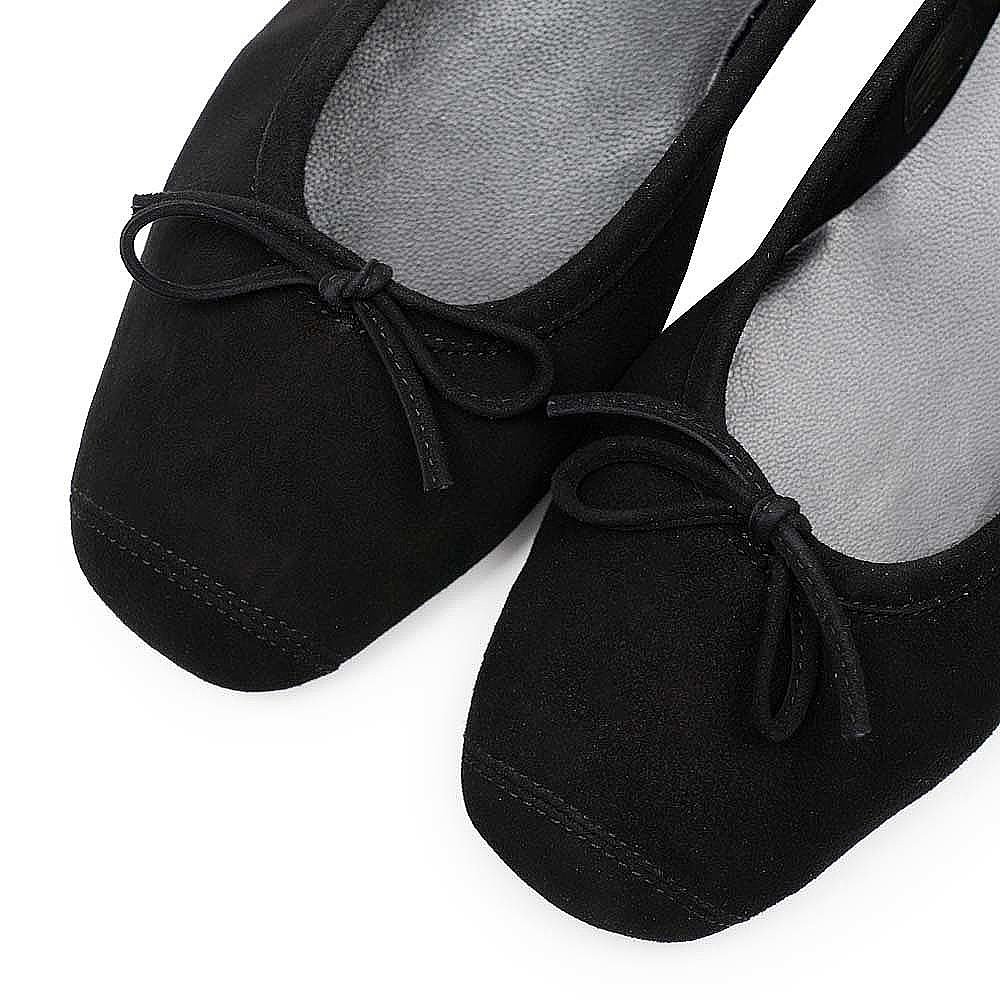 韩国直邮REQINS宣美同款羊皮麂皮方头复古芭蕾舞鞋平底鞋TT00051-图0