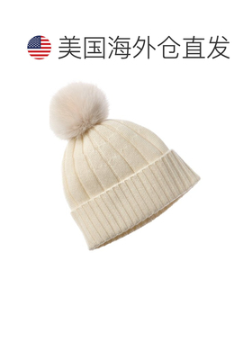 自营Phenix宽罗纹羊绒帽子-白色 美国奥莱直发
