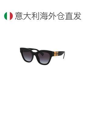 欧洲直邮MIU MIU 女士太阳镜 0MU01YS1AB5D1 AW2025 黑色 0MU 01Y