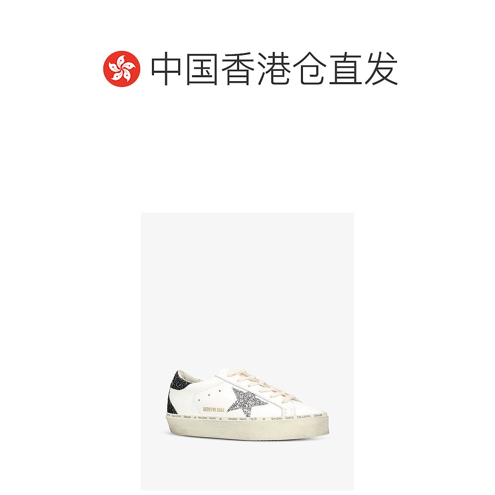 香港直邮潮奢 GOLDEN GOOSE 女士Hi Star 10250 亮片装饰皮革低帮 - 图1