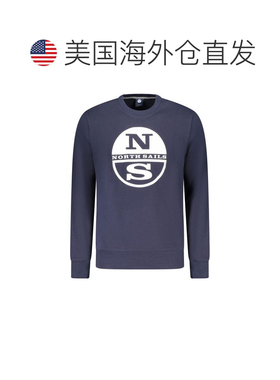 自营North Sails Cotton Men's Men's Sweatshirt - blue 美国奥