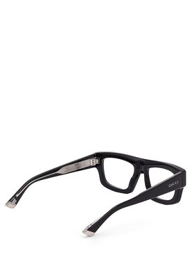 GUCCI 男士太阳镜 823843J07401090 SS2025 黑色 方框太阳镜