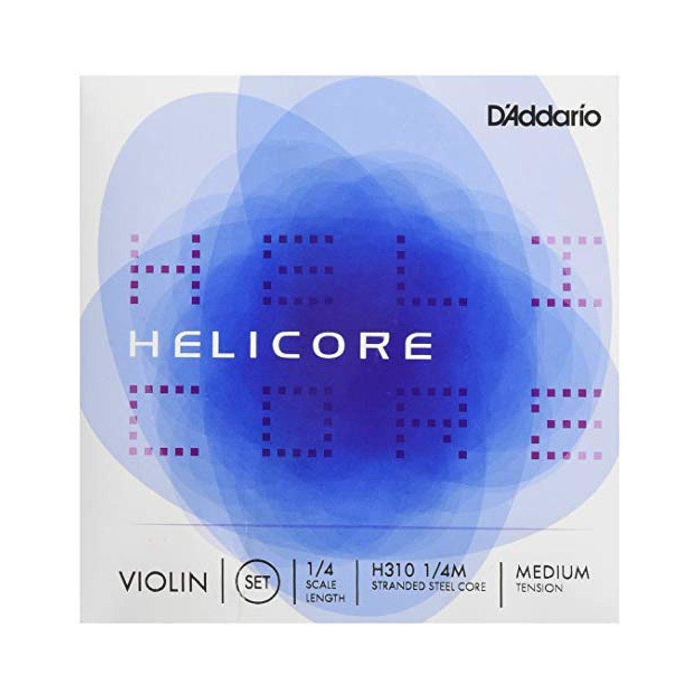 日本直邮美国达达里奥小提琴Helicore套组1/4M中张力琴弦 H310 - 图0