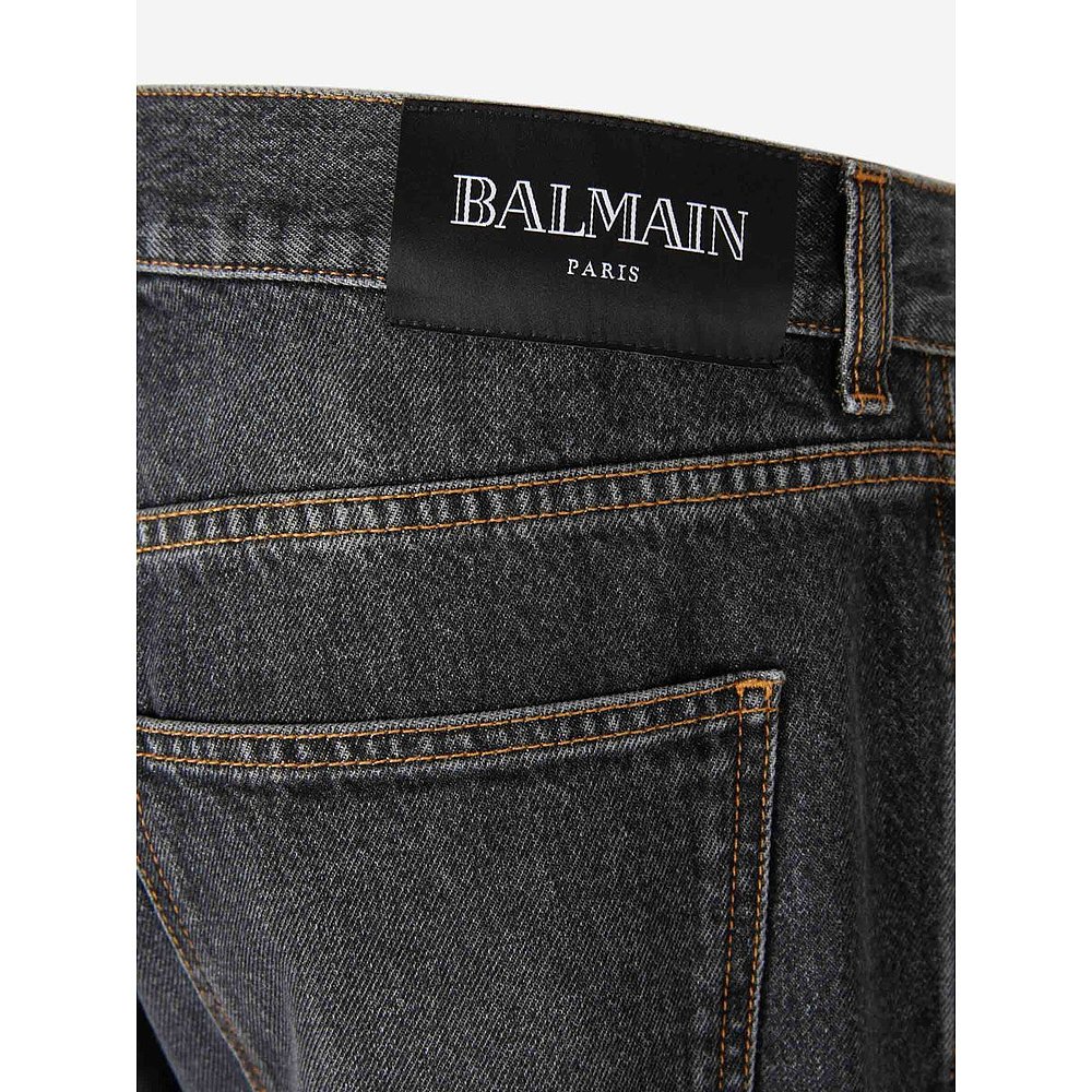 1h可退 香港直邮BALMAIN 男士牛仔裤 FH0MI100DF989CO9COGRISDENI - 图2