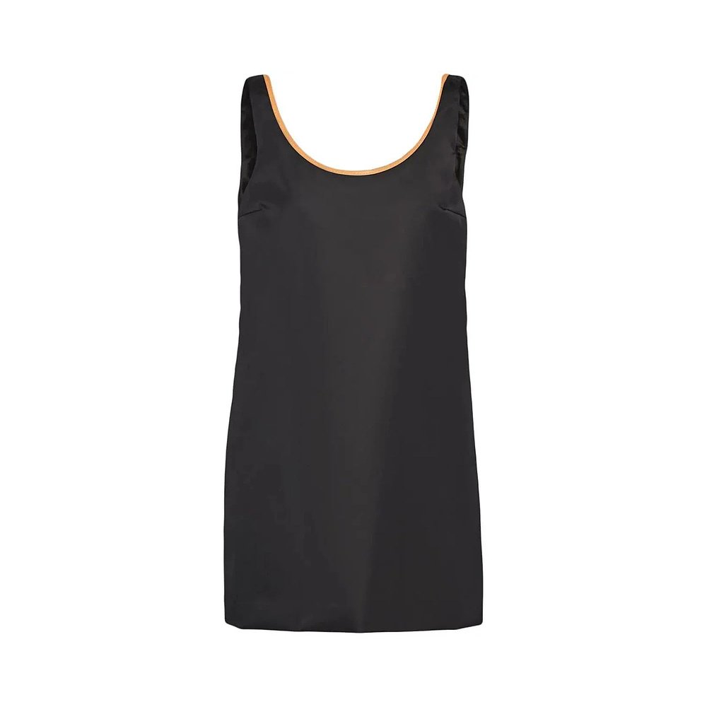 1h可退 PRADA 女士连衣裙 230709SOOO1WQ80002 SS2024 黑色 - 图0