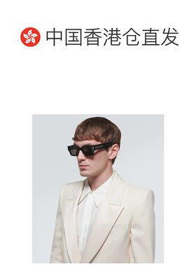 1h可退 香港直邮潮奢 Saint Laurent 圣罗兰 男士 矩形太阳眼镜 0