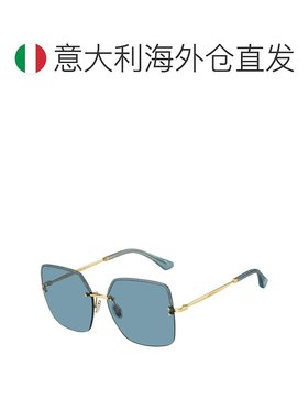 欧洲直邮Jimmy Choo周仰杰女士蓝色大方框太阳镜百搭60*15*145