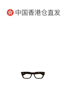 香港直邮GUCCI 男士太阳镜 GG1539O002 CO 黑色 古驰几何框平光镜