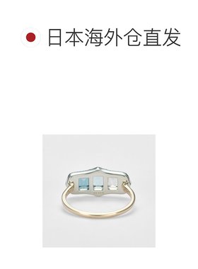 日本直邮日潮 agete 阿卡朵K10／银925多彩宝石戒指