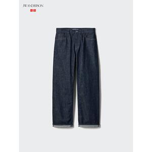 日本直邮uniqlo 直筒牛仔裤/赤耳