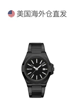 自营dknyEVERYDAY Modernist Black Dial Men's Watch - black 美