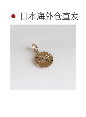 1h可退 日本直邮cui-cui 男女同款 K10YG/K10WG 金币吊坠 对戒风
