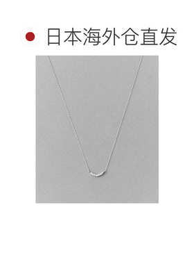 日本直邮ete 女士 璀璨七石连缀 缎带曲线设计项链 862073074075