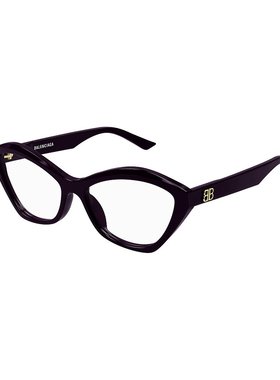 BALENCIAGA 女士眼镜 BB0341O003 SS2025 黑色巴黎世家