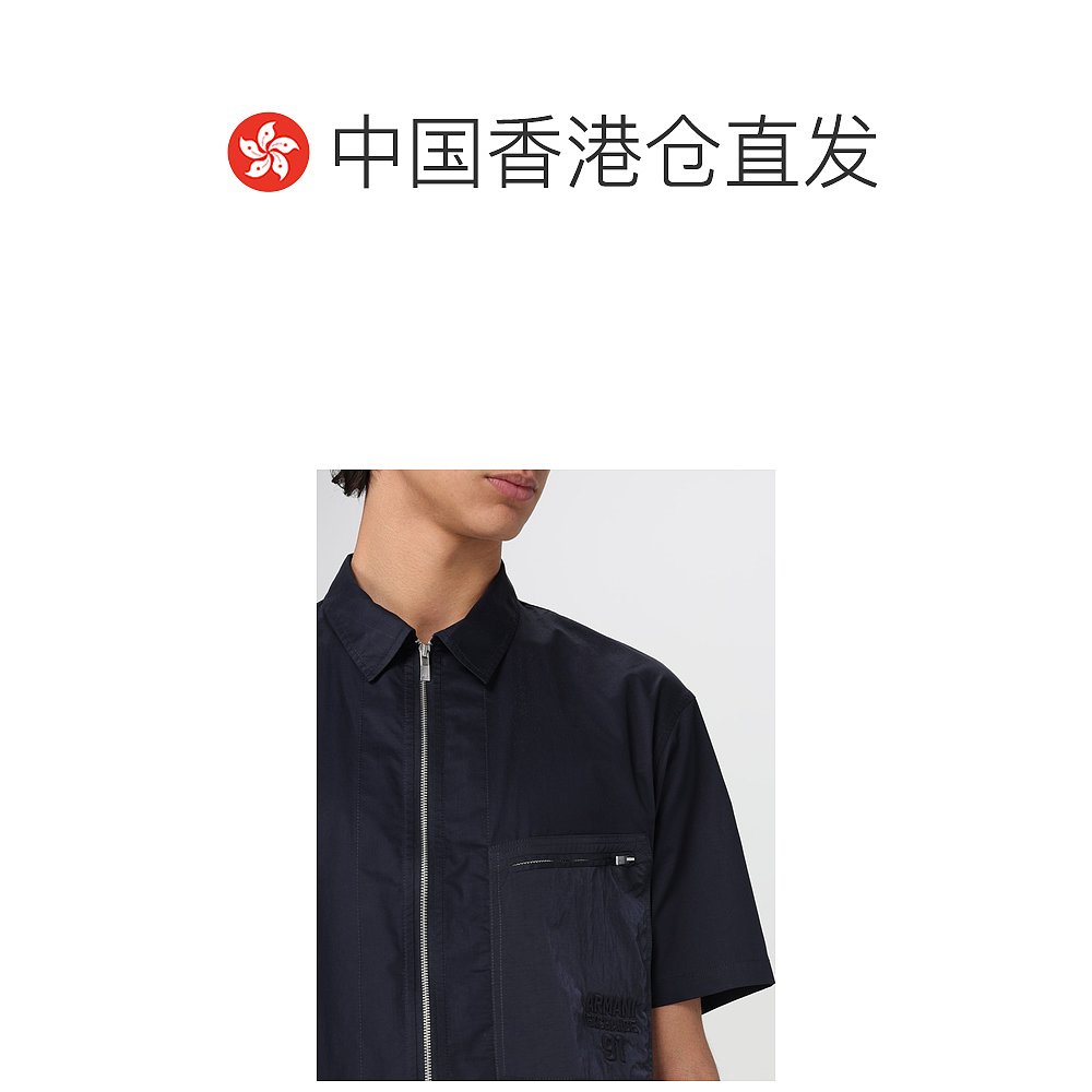 香港直邮潮奢 Armani Exchange 男士 men  衬衫 3DZCL1ZN3CZ - 图1