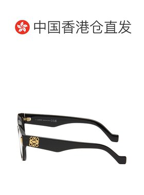 1h可退 香港直邮潮奢 LOEWE 罗意威 女士 黑色 Anagram 眼镜 LW50